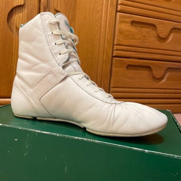Y2K Lacoste White Leather Sneaker High Top GUC - Picture 8 of 14